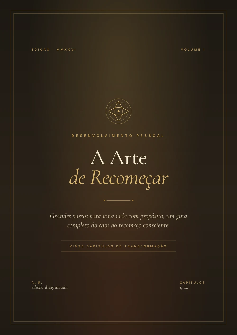 Capa oficial do livro A Arte de Recomeçar