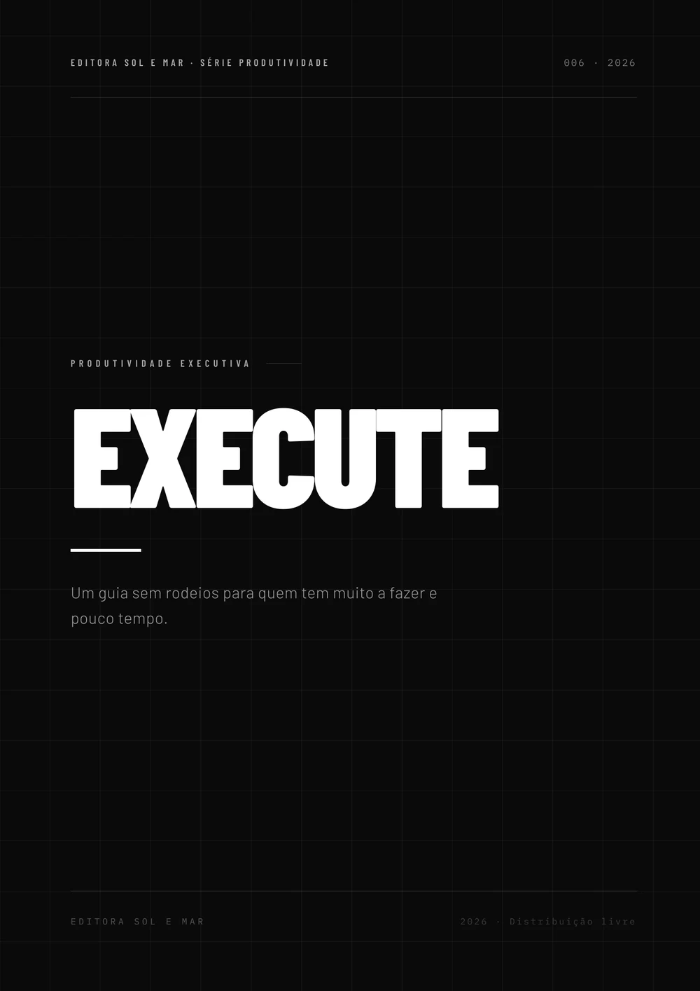 Capa oficial do livro Execute