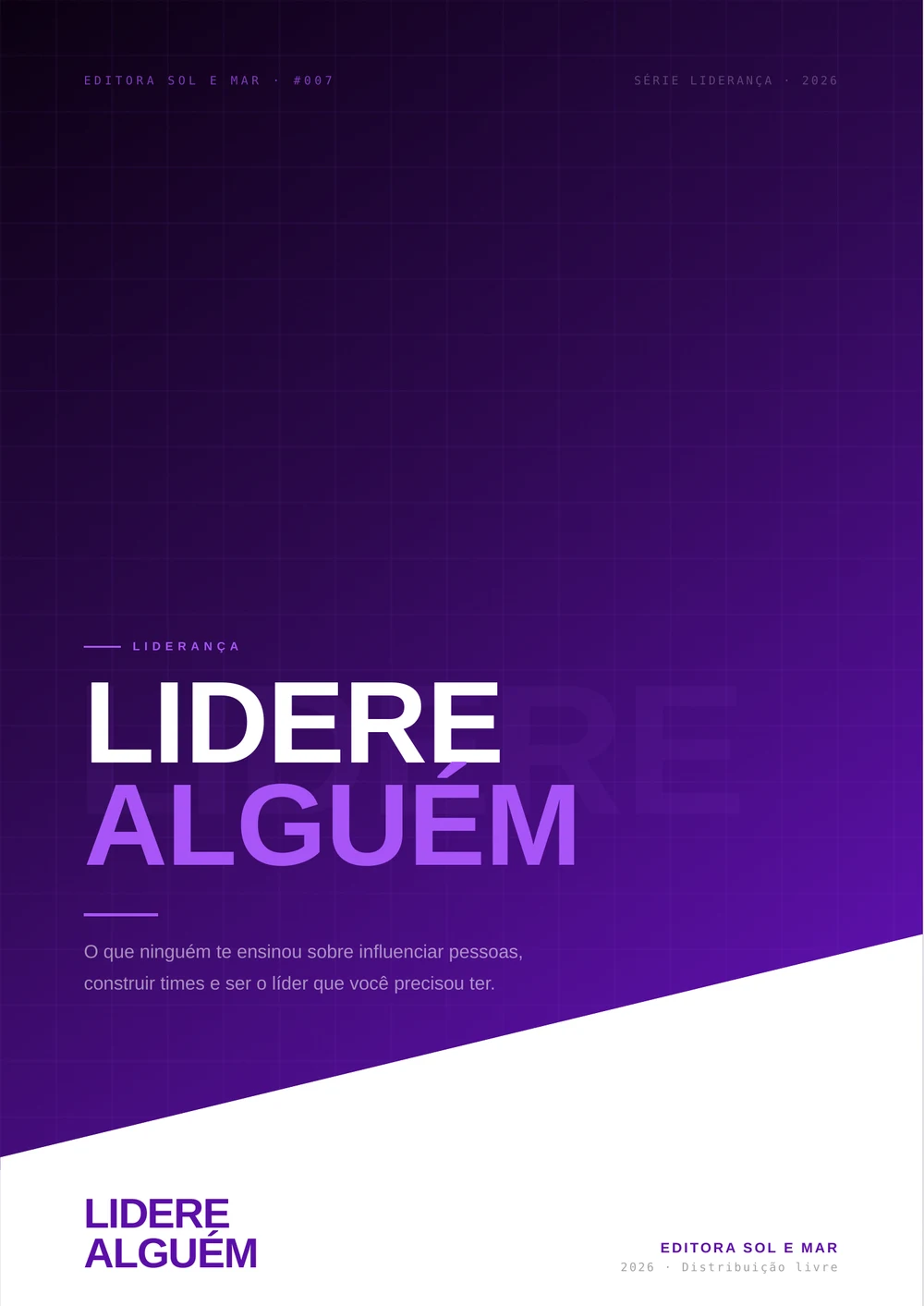 Capa oficial do livro Lidere Alguém